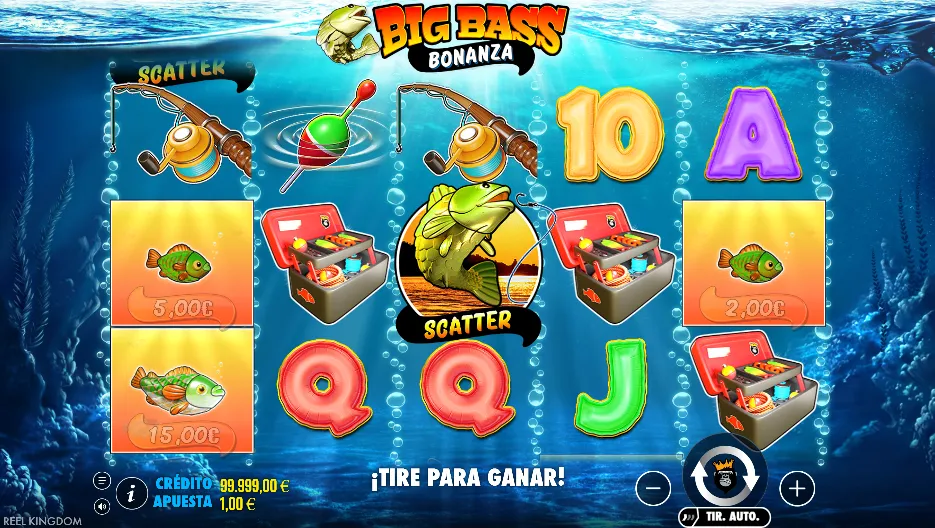 Big Bass Bonanza como slot de pesca con giros gratis