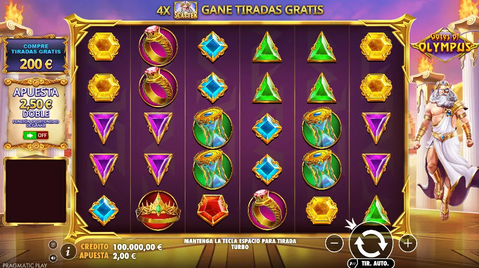 Gates of Olympus como slot con multiplicadores