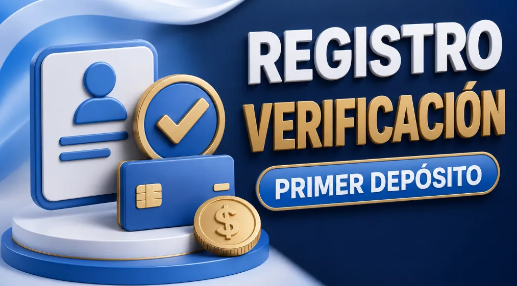 Registro, verificación y primer depósito